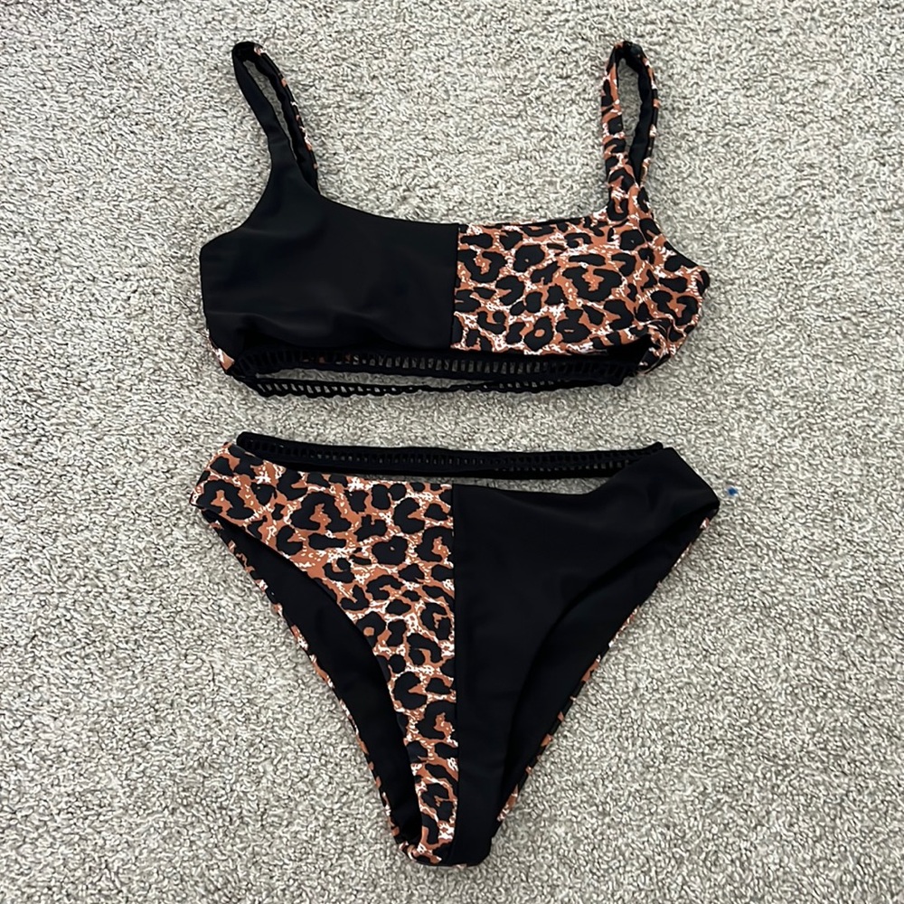 Shein Cheetah Bikini Set